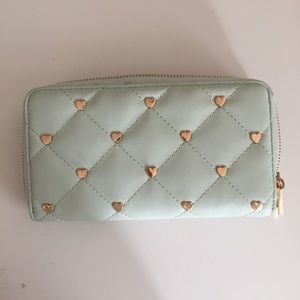 Mint green Clutch wallet